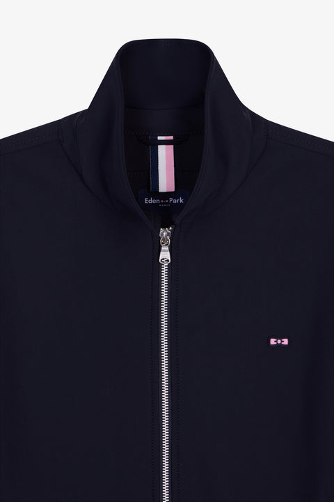 Blouson en nylon technique double face marine - Image 2