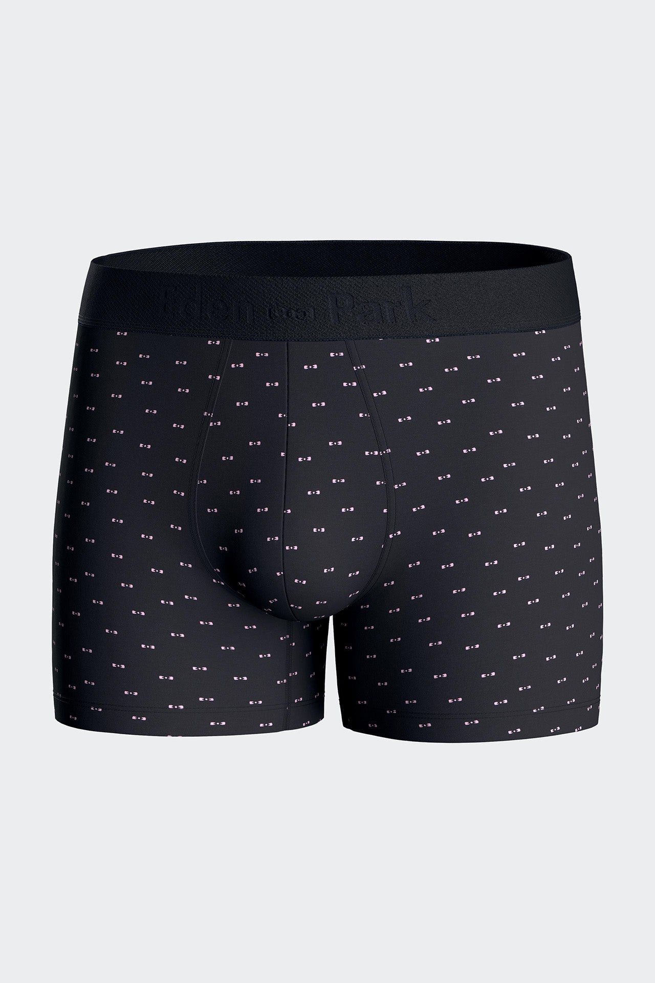 Boxer en jersey de coton stretch à micromotifs nœuds papillon marine
