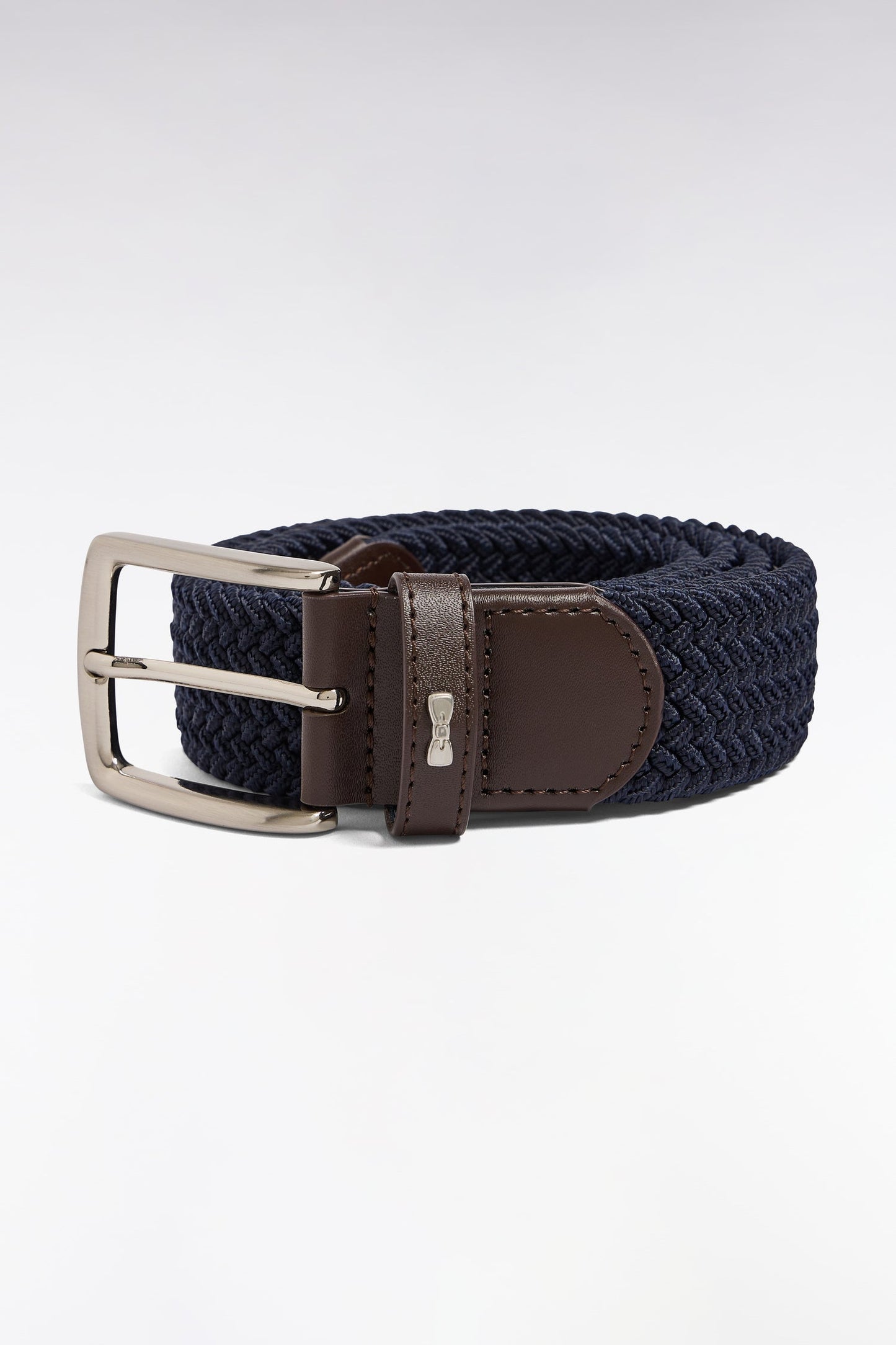 Ceinture textile élastiquée marine