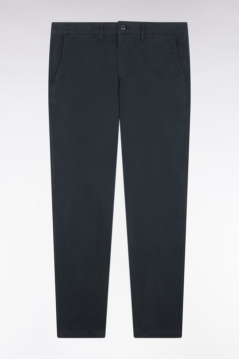Pantalon chino sans plis en coton stretch vert bouteille - Image 2