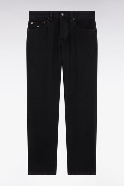 Jean 5 poches en denim stretch mélangé noir coupe Regular - Image 2