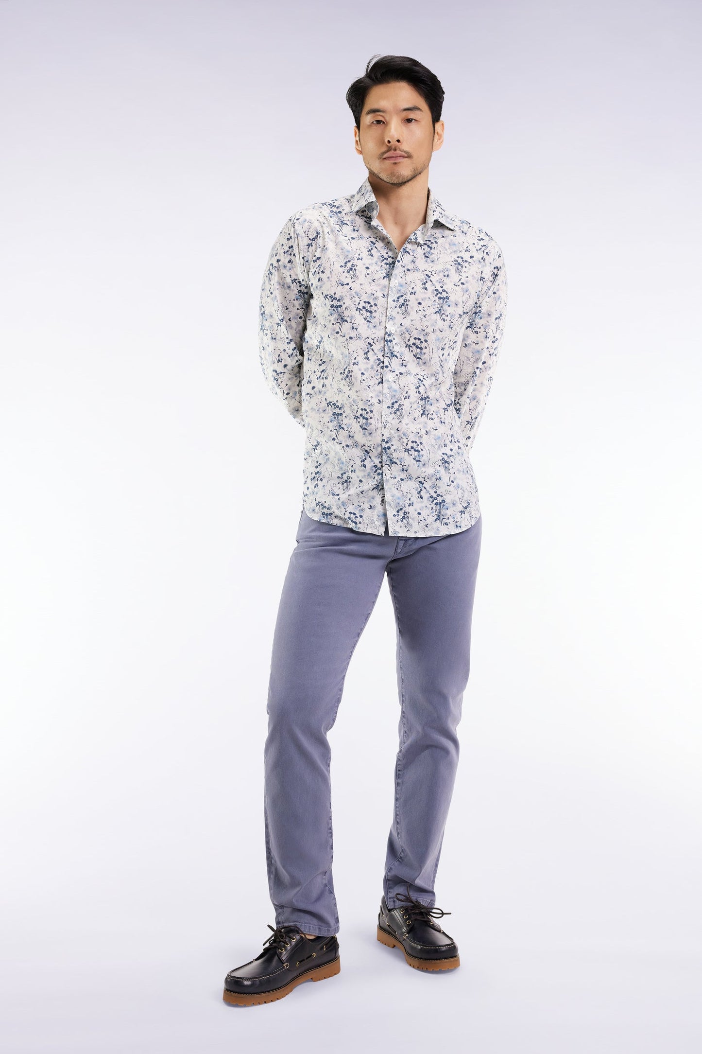 Jean 5 poches en coton stretch beige