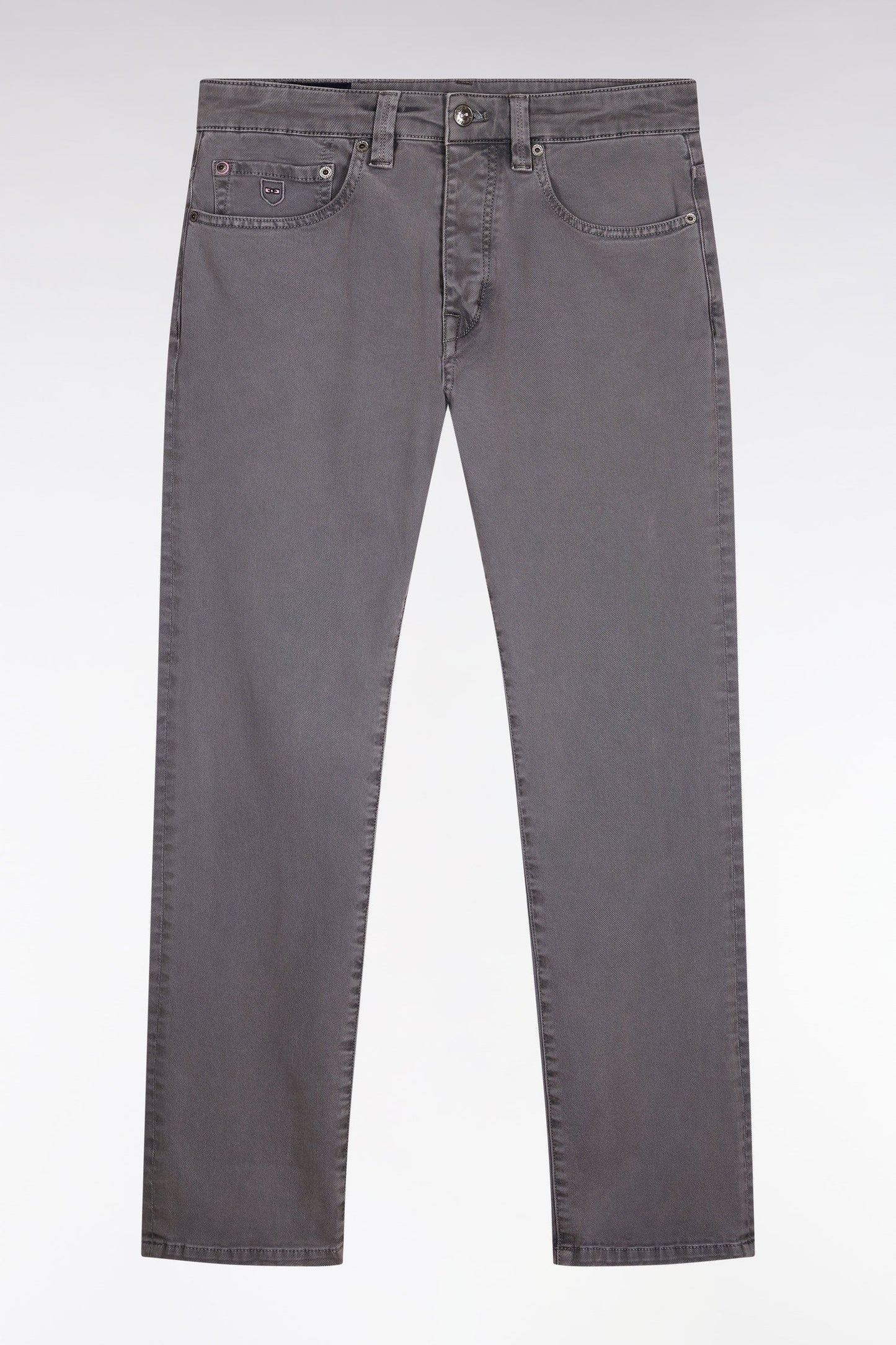 Jean 5 poches en coton stretch beige