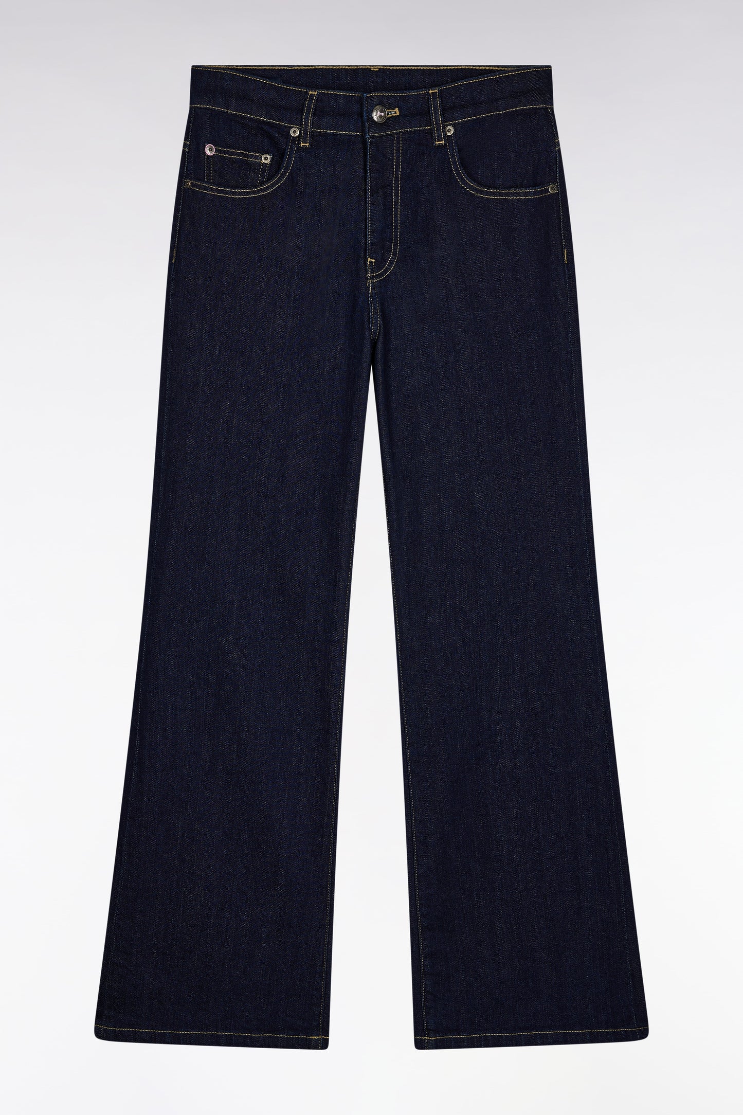 Jean 5 poches en denim stretch brut coupe Regular