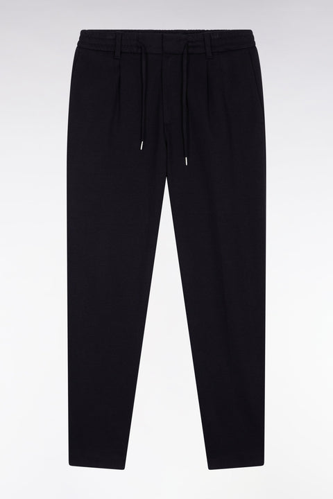 Pantalon en jersey double face à taille élastique noir coupe Modern - Image 2