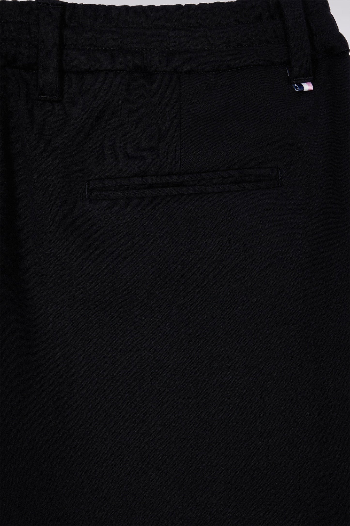 Pantalon en jersey double face à taille élastique noir coupe Modern