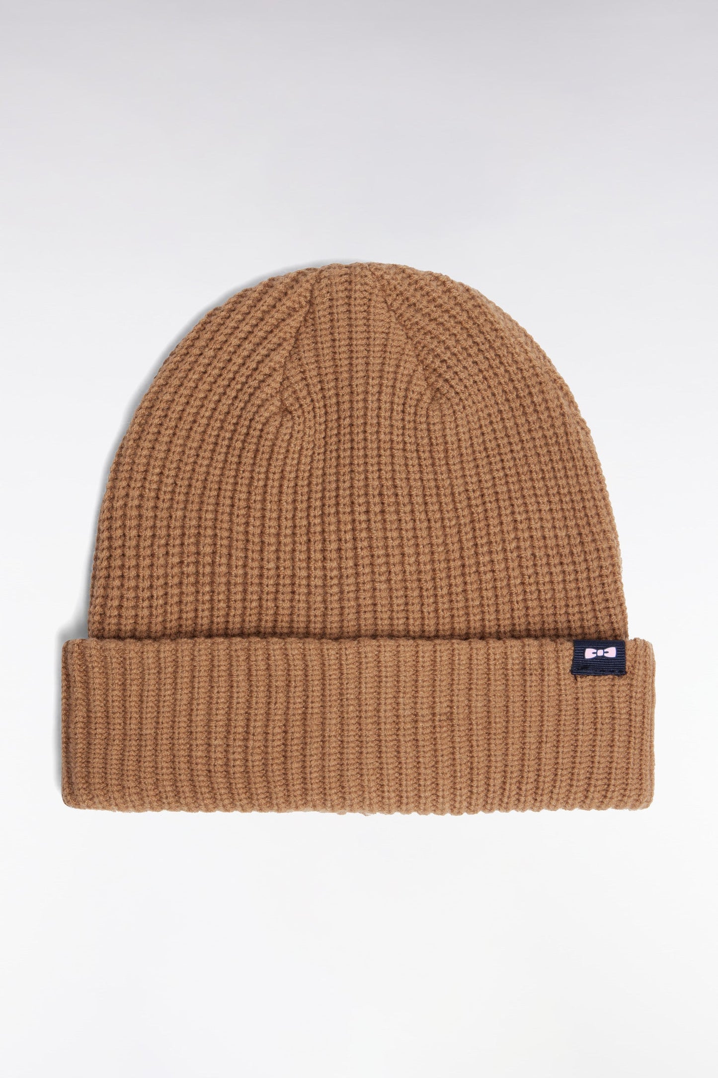 Bonnet en coton mélangé camel