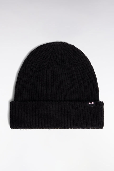 Bonnet en coton mélangé noir - Image 1