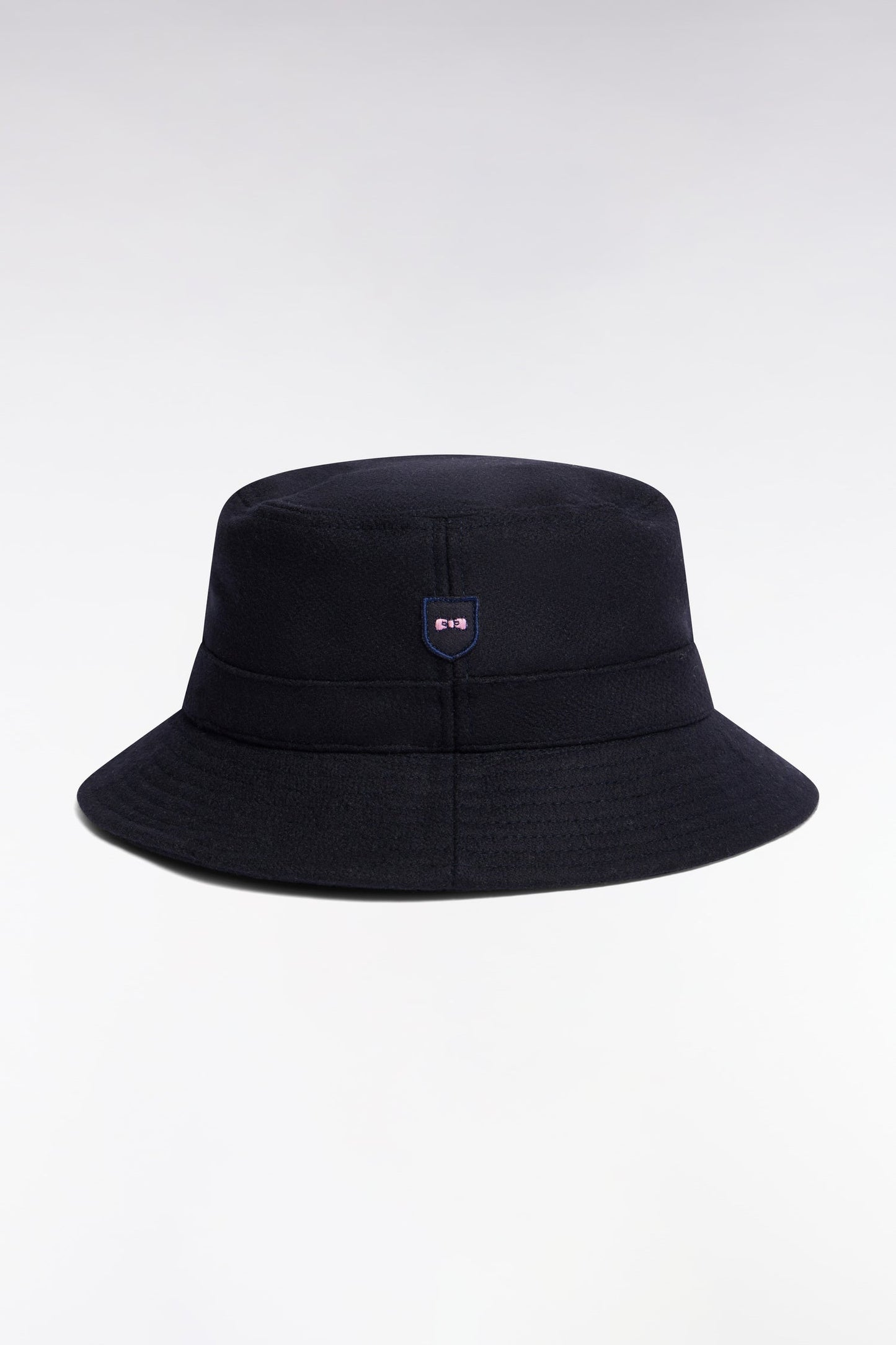 Bob en drap de laine mélangée marine