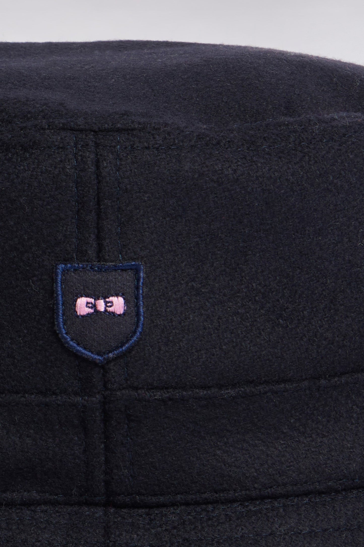 Bob en drap de laine mélangée marine