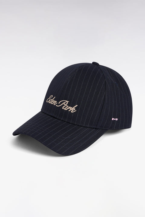 Casquette en coton à rayures italienne et broderie Eden Park - Image 1