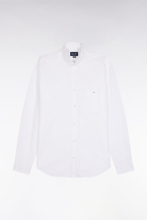 Chemise en coton blanc coupe droite - Image 2