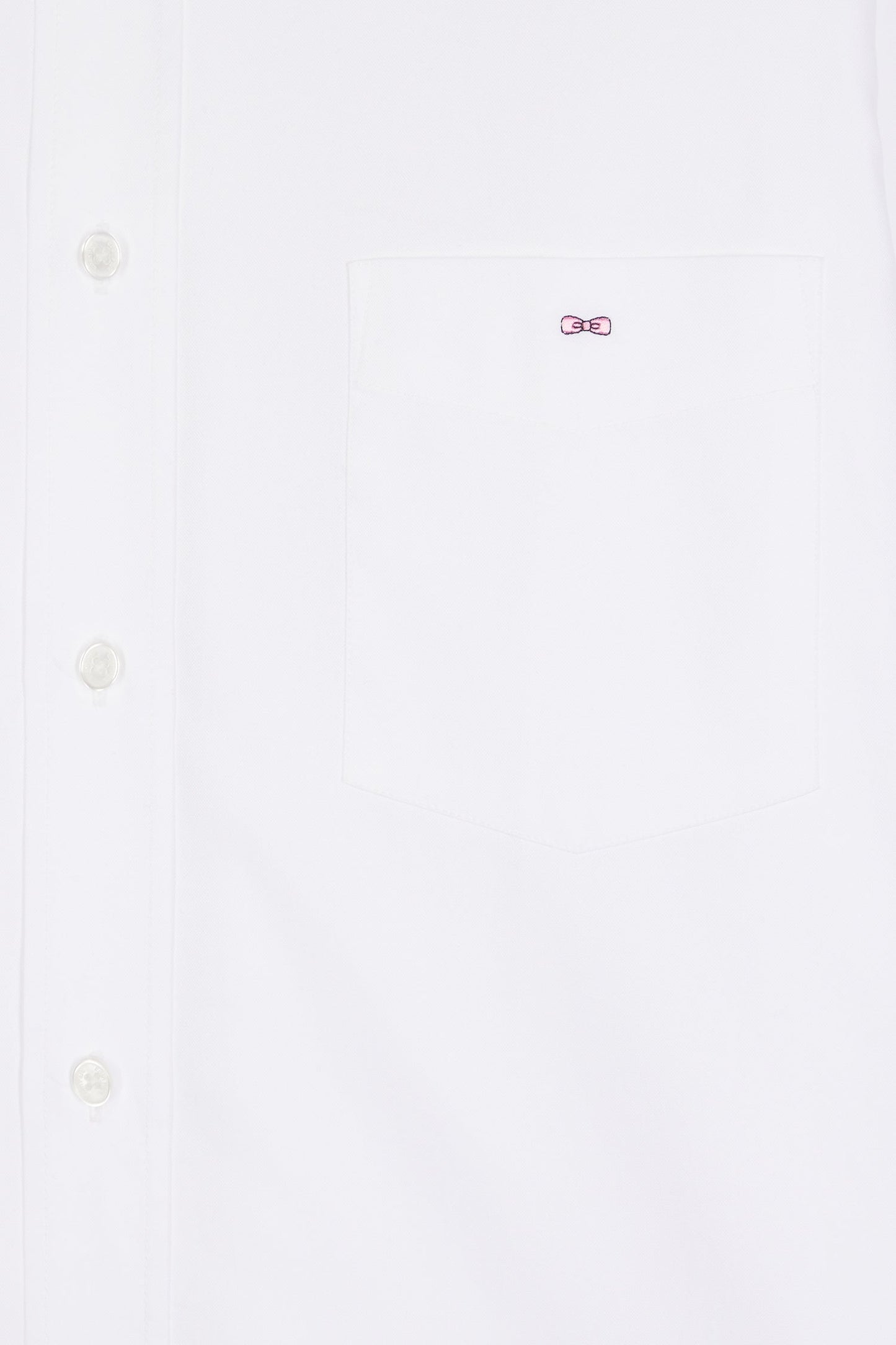 Chemise en coton blanc coupe droite
