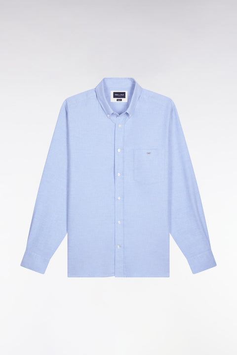 Chemise en flanelle ciel coupe droite - Image 2