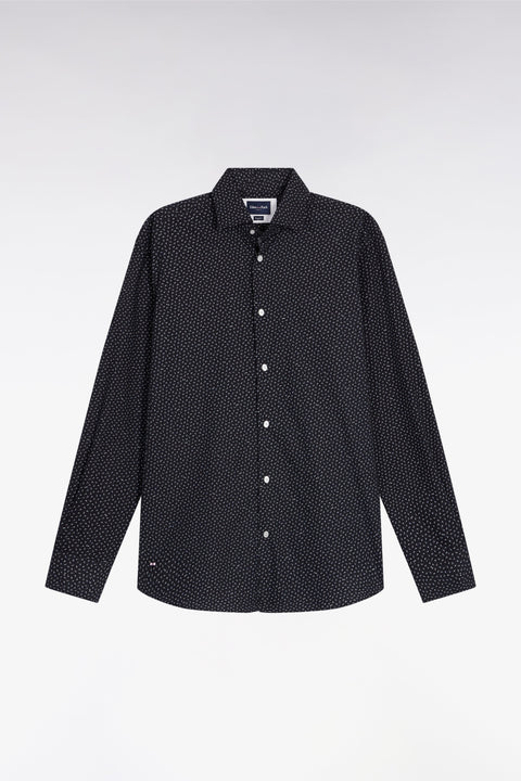 Chemise en coton bleu gris - Image 2