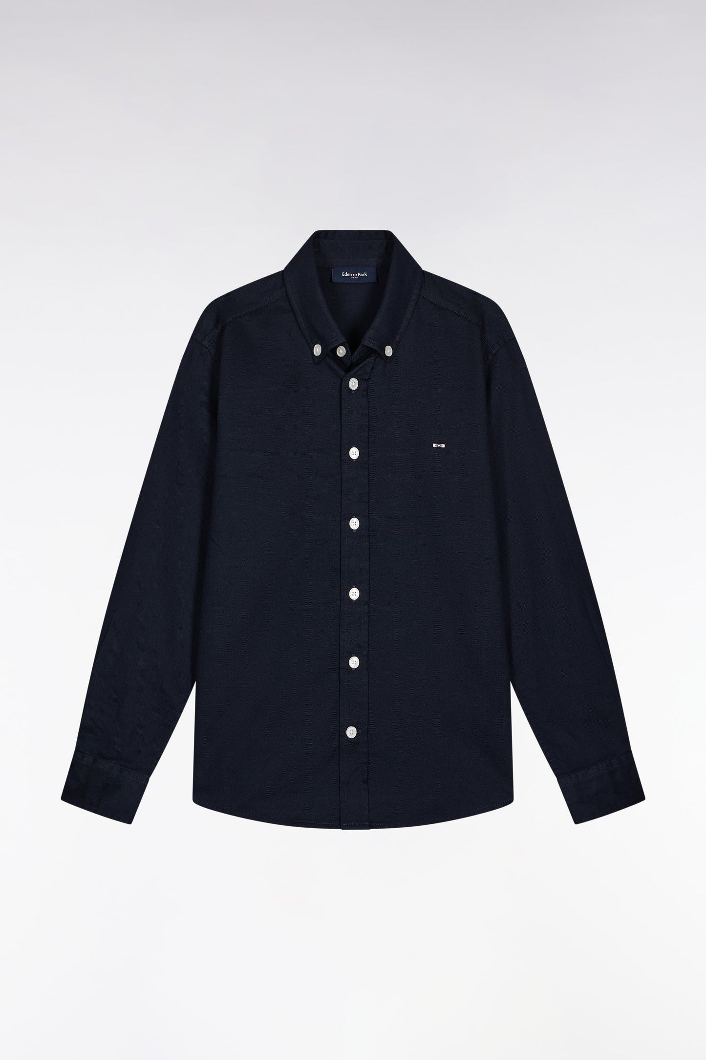 Chemise en piqué coton marine