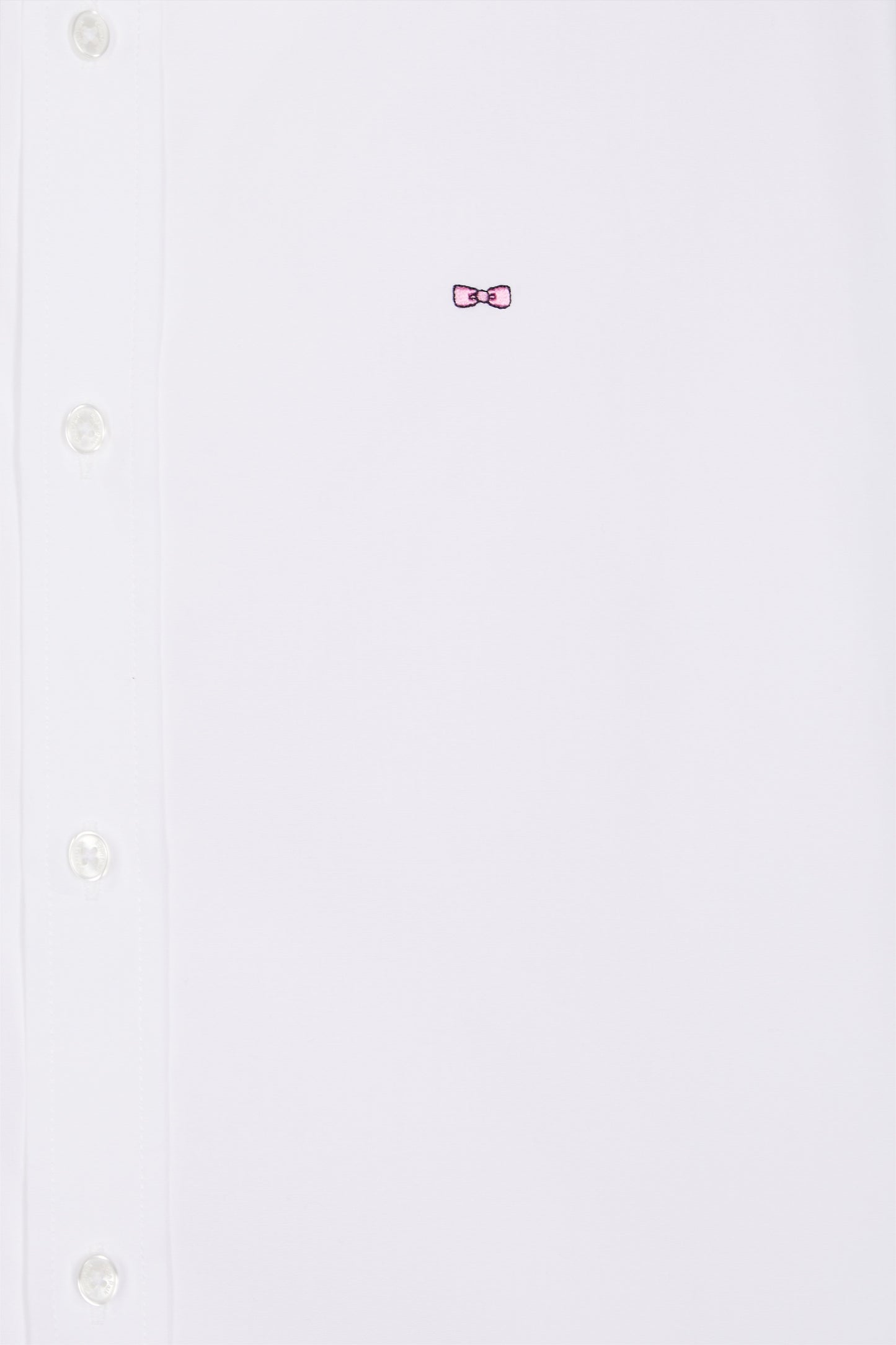 Chemise en popeline de coton blanc coupe slim