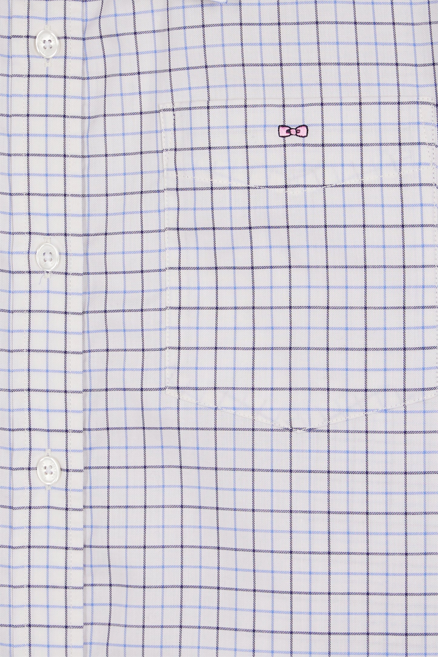 Chemise à carreaux grise et blanche coupe Relaxed