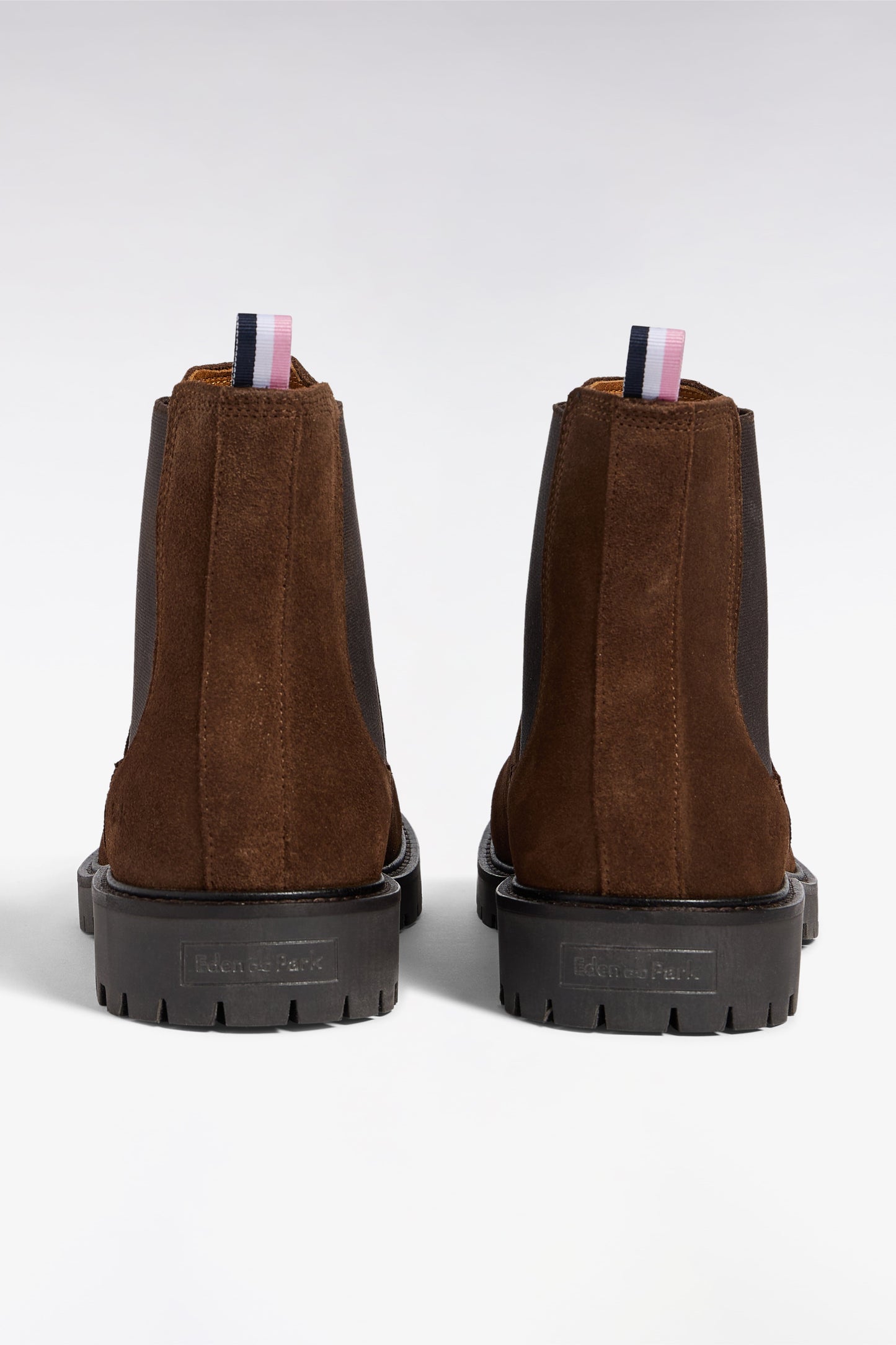 Bottines chelsea en cuir suédé marron