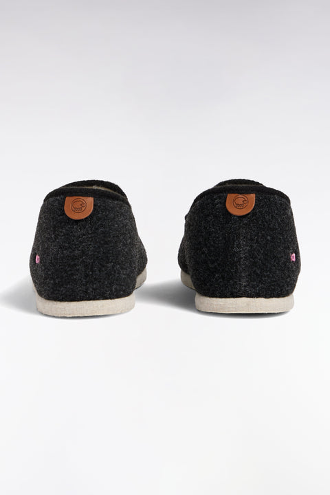 Chaussons en feutre et laine de mouton gris - Image 3