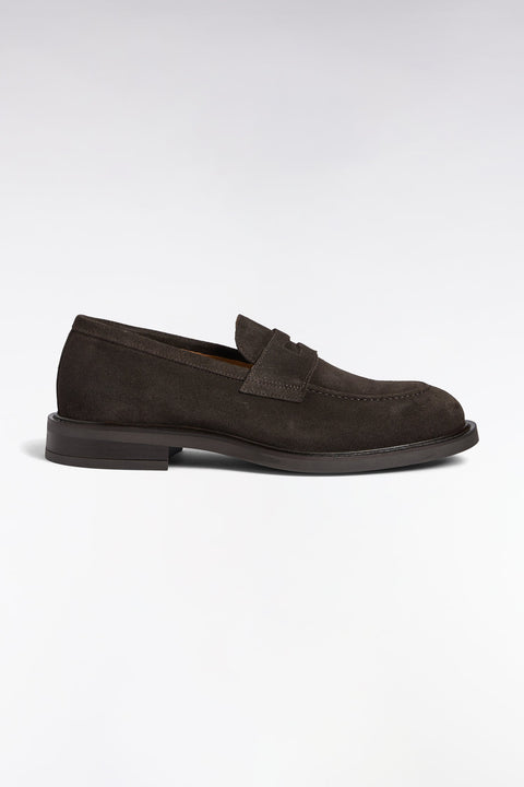Mocassins en cuir suédé marron - Image 1