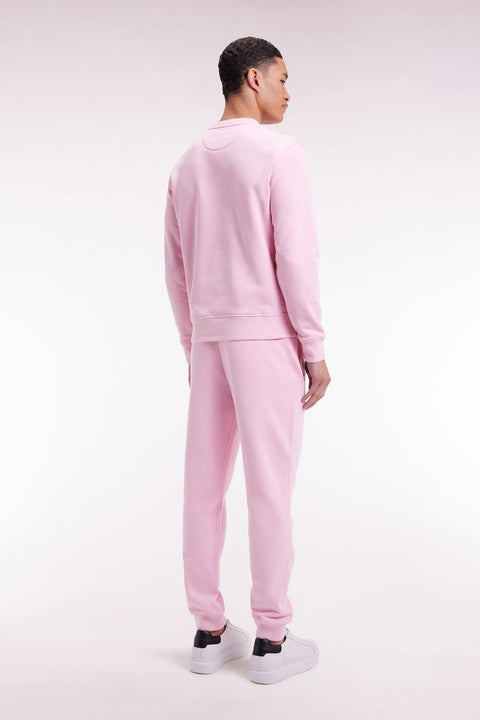Jogging en molleton gratté rose coupe droite - Image 3
