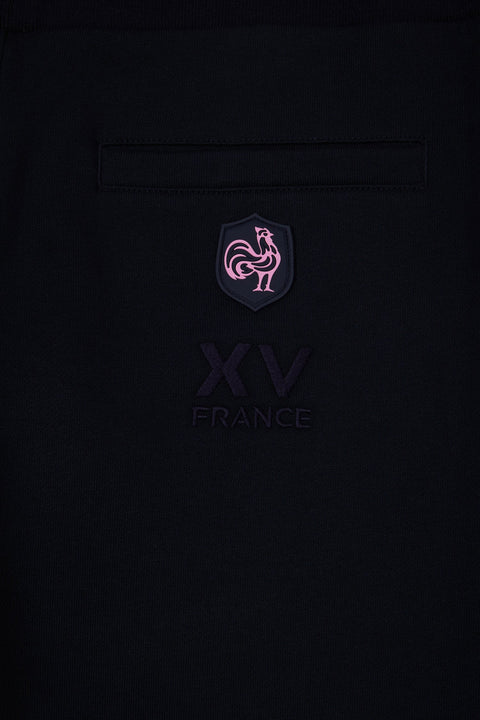Jogging en molleton marine XV de France coupe droite - Image 2