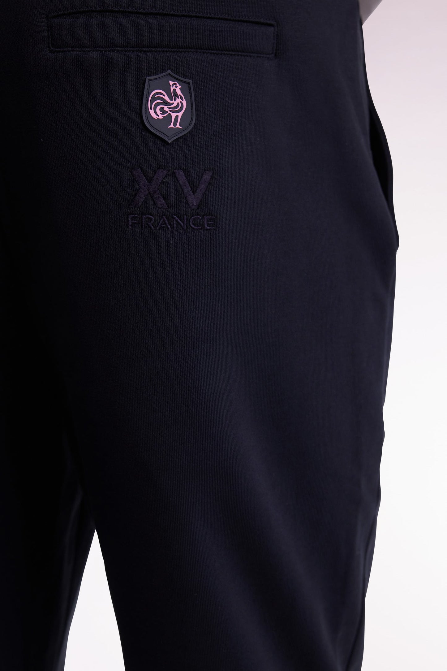 Jogging en molleton marine XV de France coupe droite