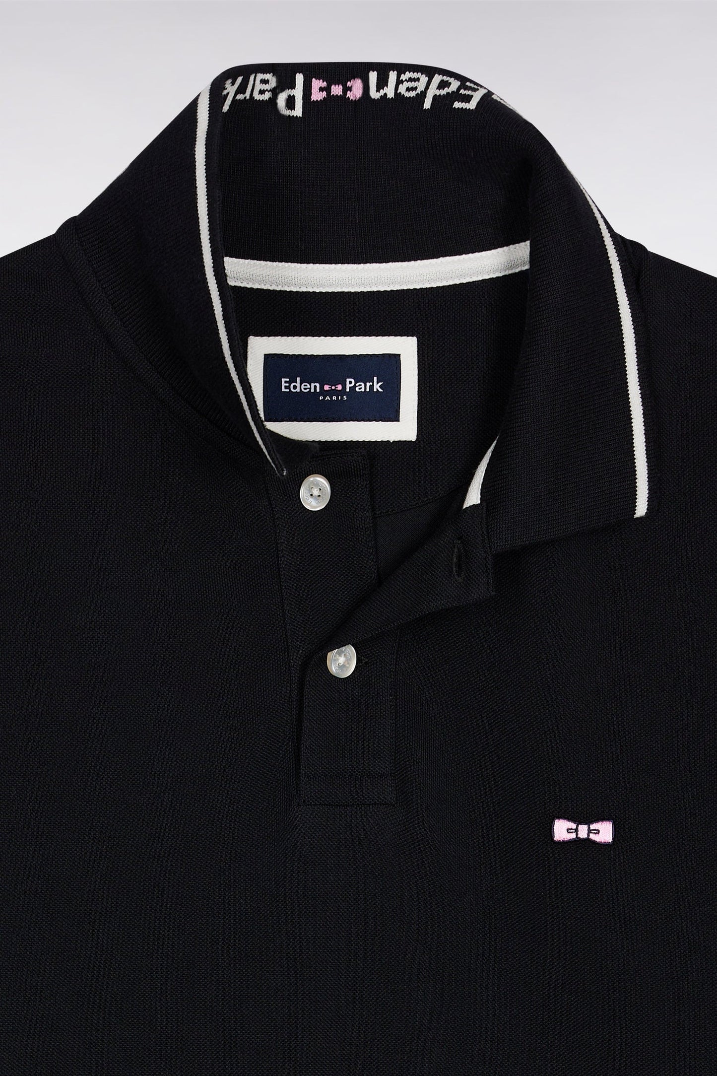 Polo à manches courtes noir