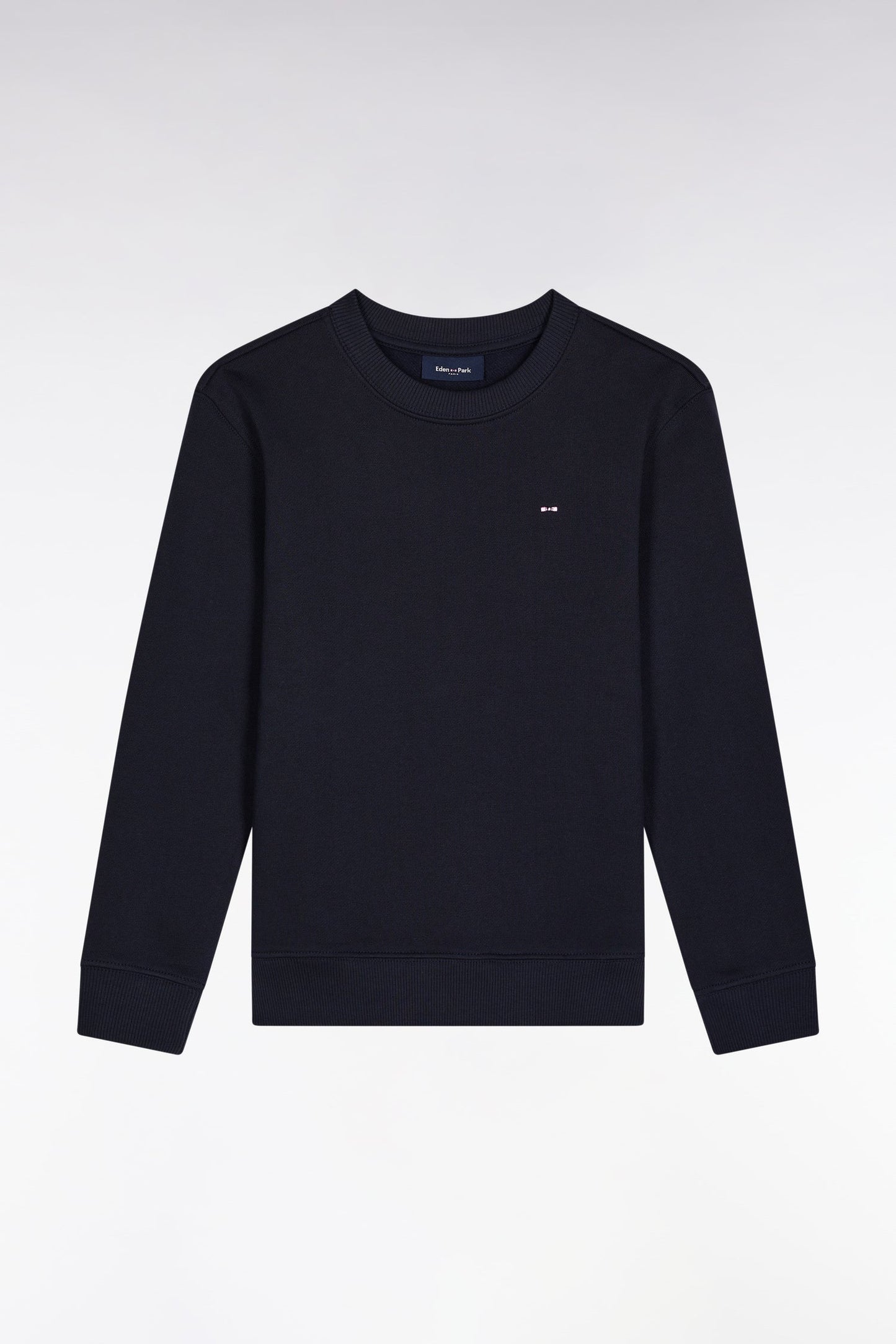 Sweatshirt en molleton coton marine