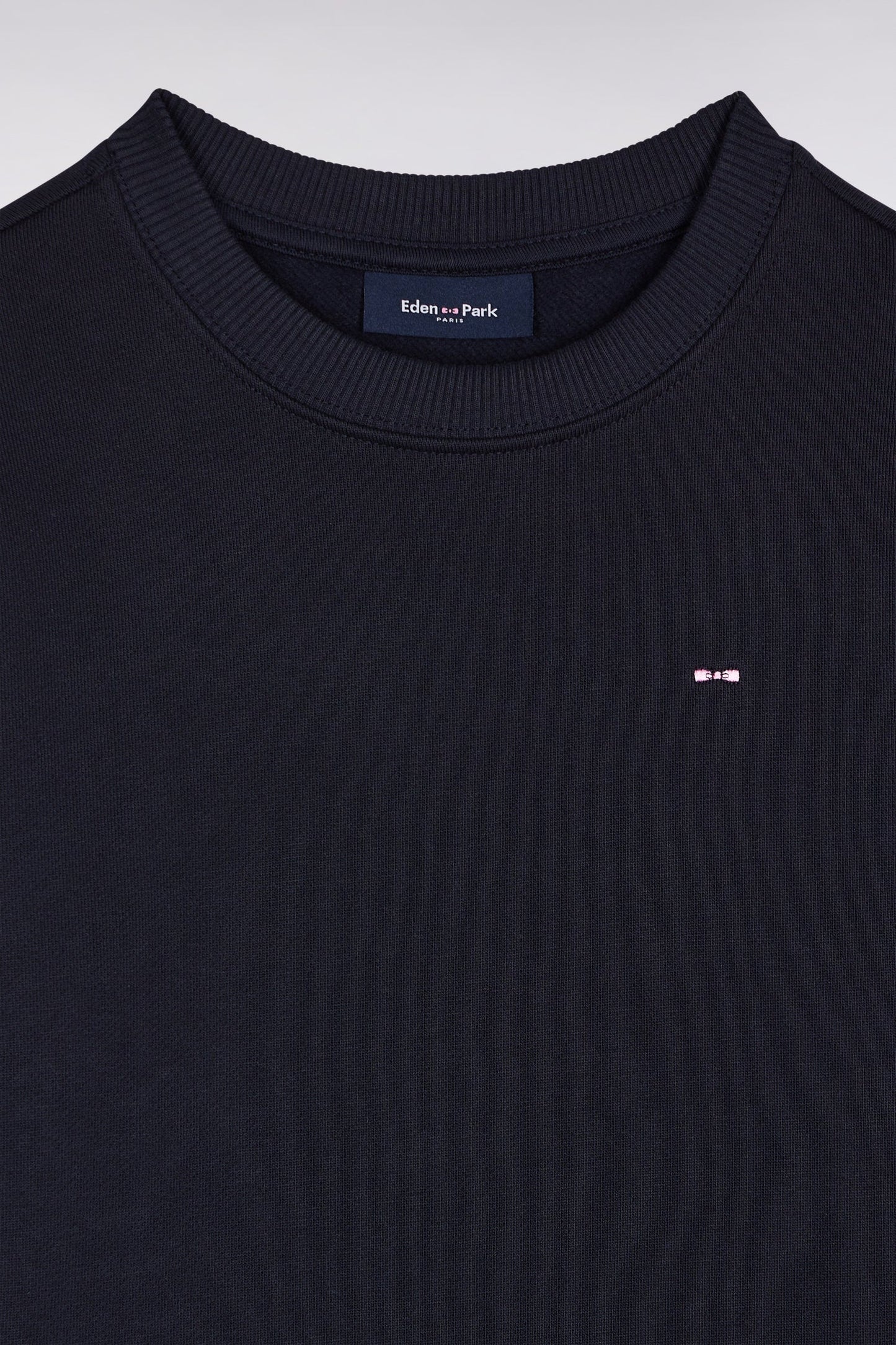 Sweatshirt en molleton coton marine