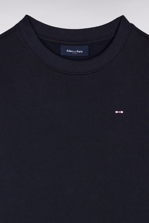 Sweatshirt en molleton coton marine - Image 2