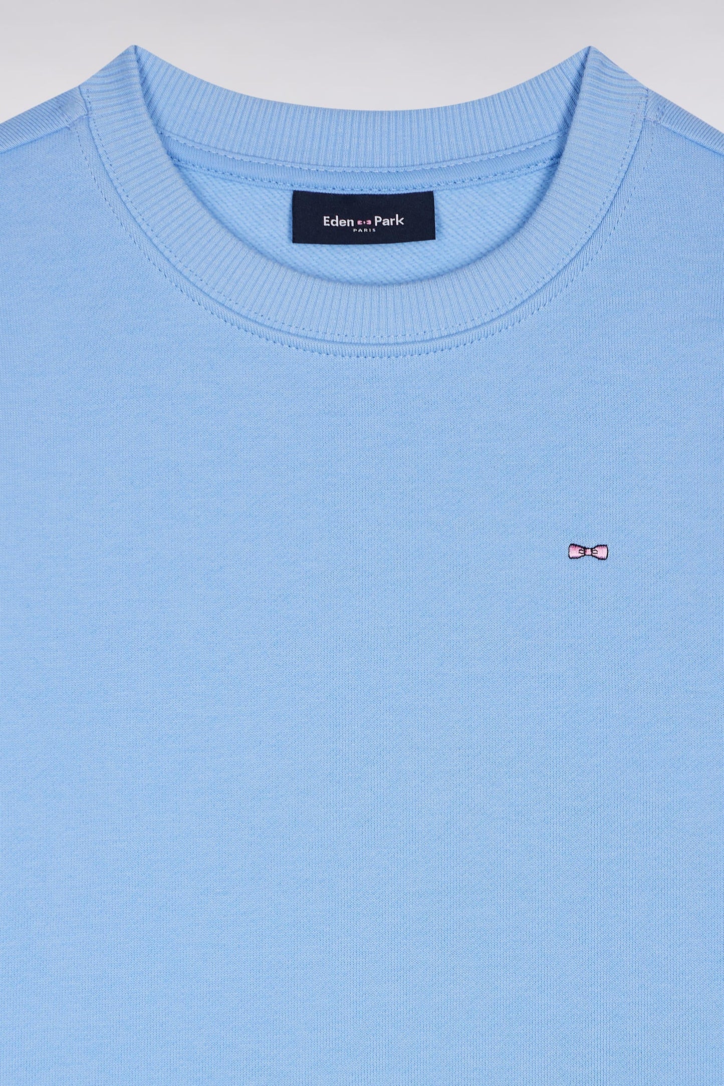 Sweatshirt en molleton coton ciel