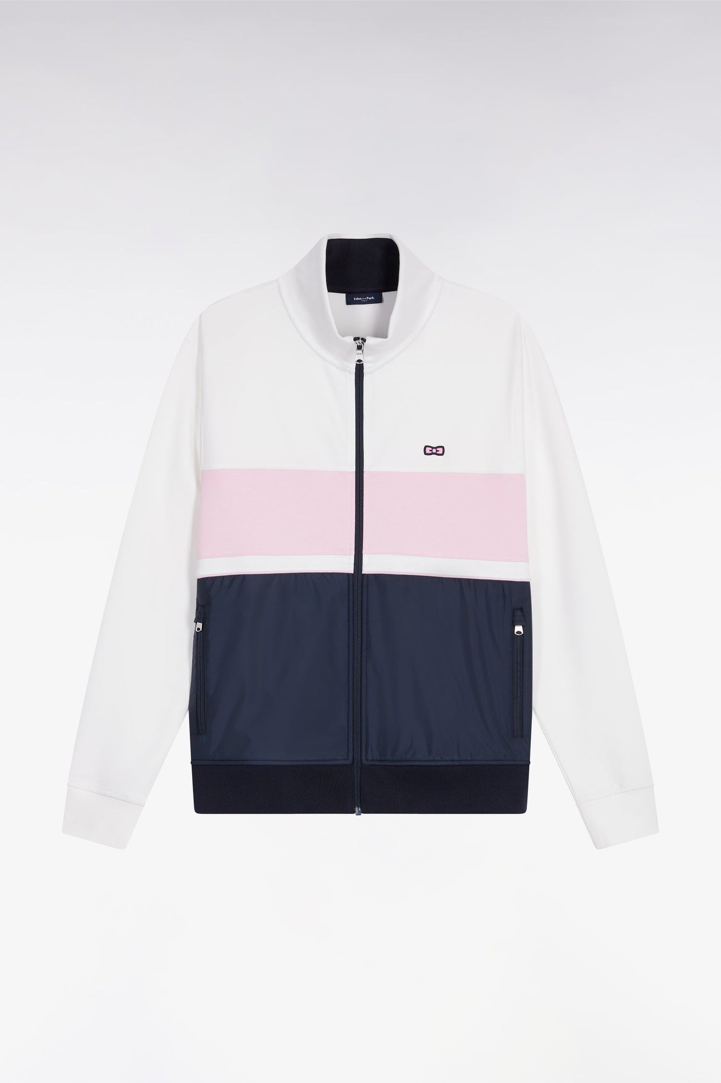 Sweatshirt en coton mélangé rose