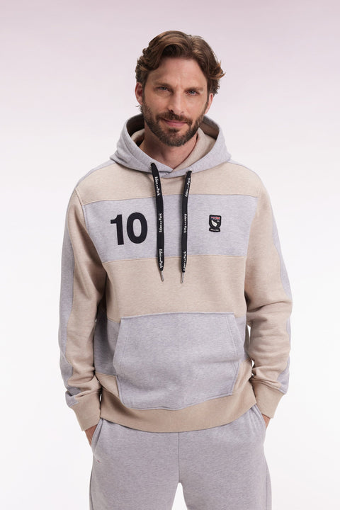 Sweatshirt en coton mélangé gris clair coupe Relaxed - Image 1