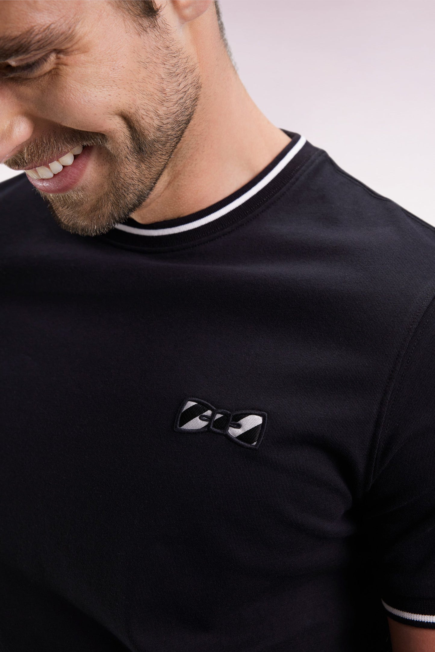 T-shirt à manches courtes en coton ciel