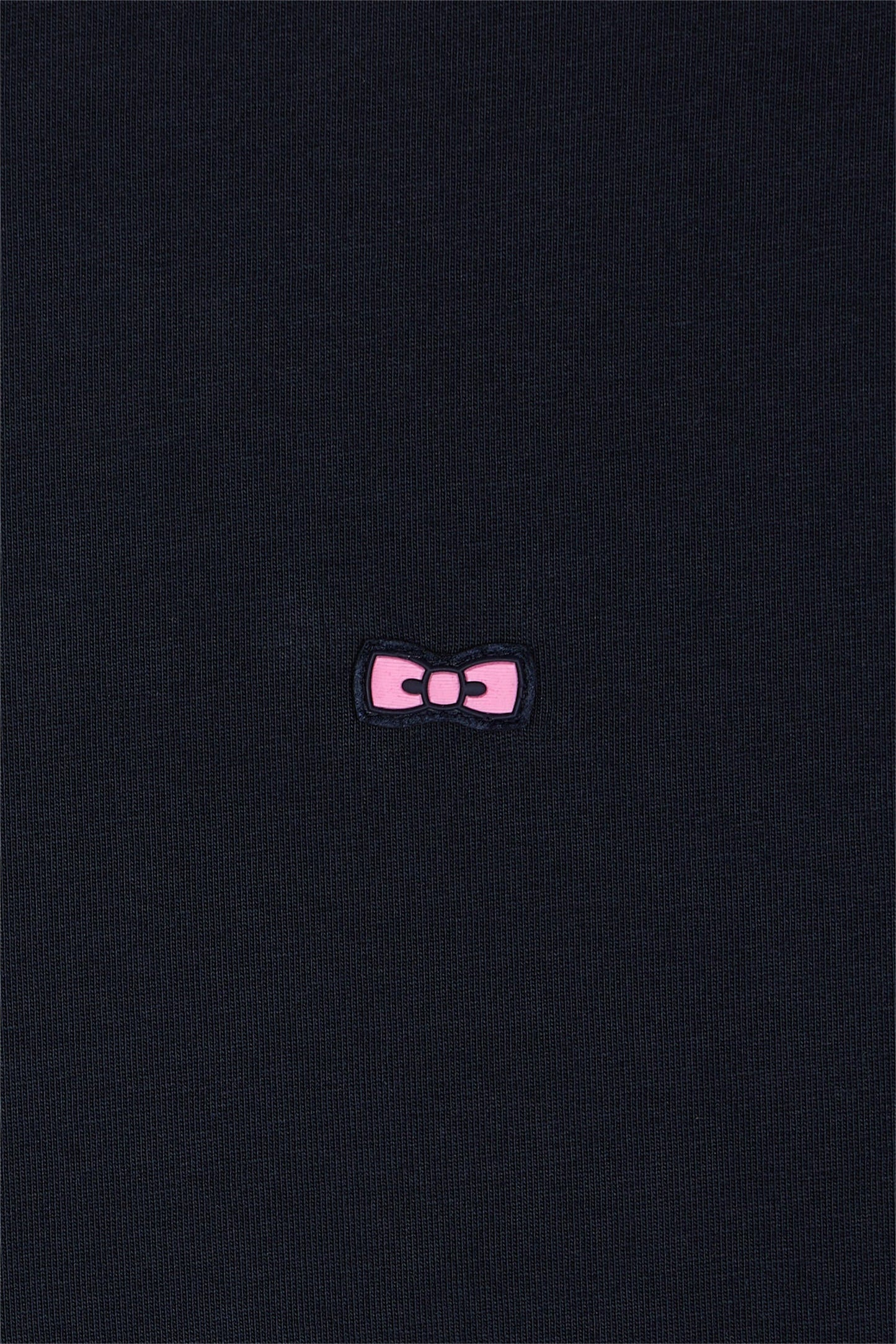 T-shirt à manches courtes en coton marine bande épaules