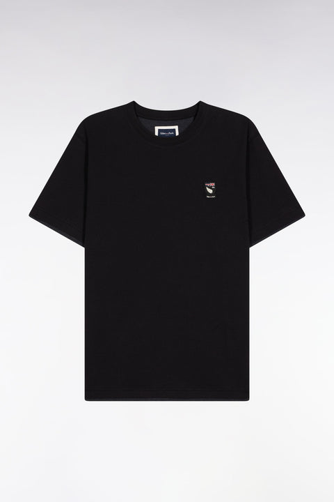 T-shirt à manches courtes en coton noir - Image 2