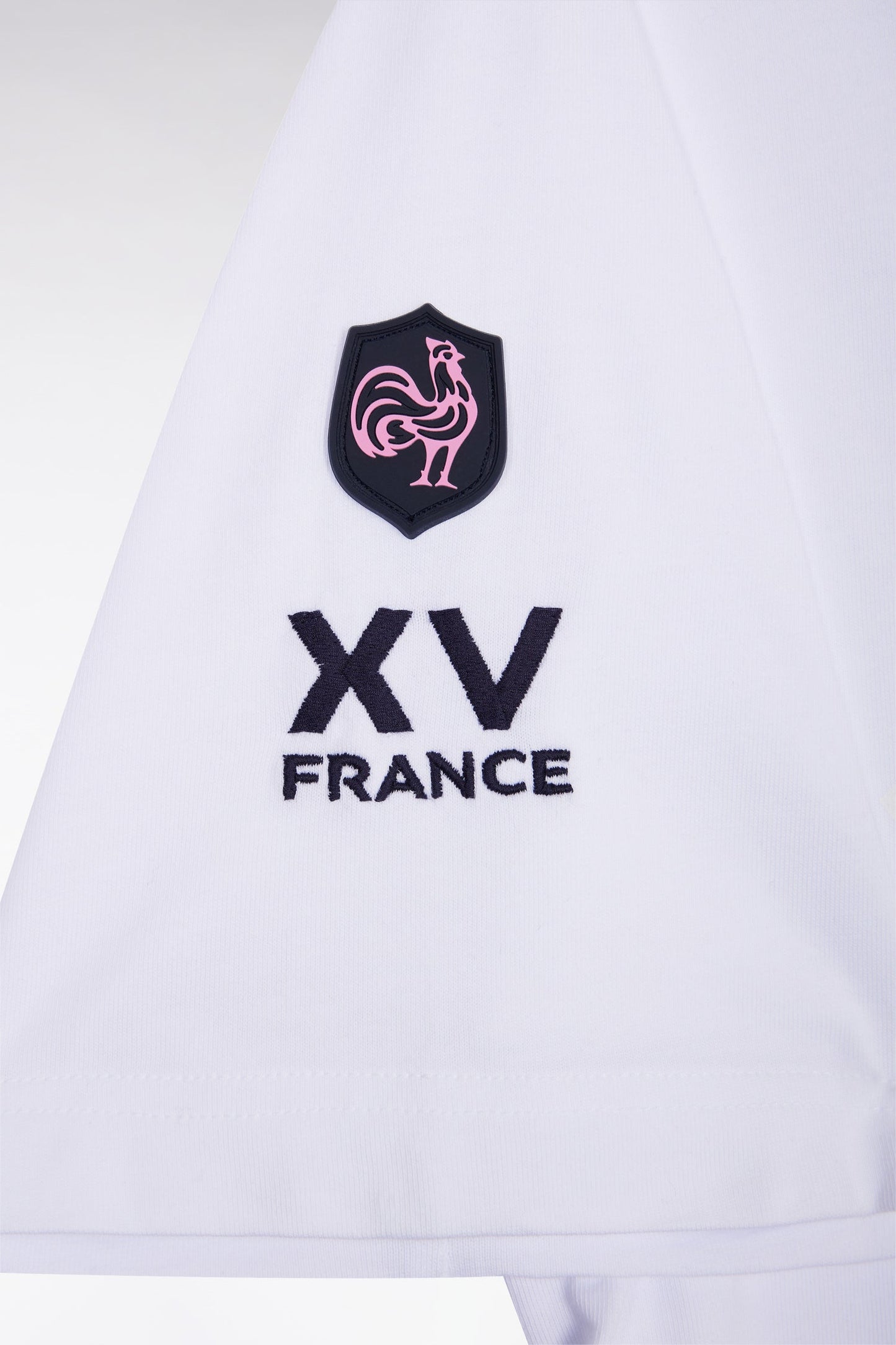 T-shirt à manches courtes blanc sérigraphie XV de France