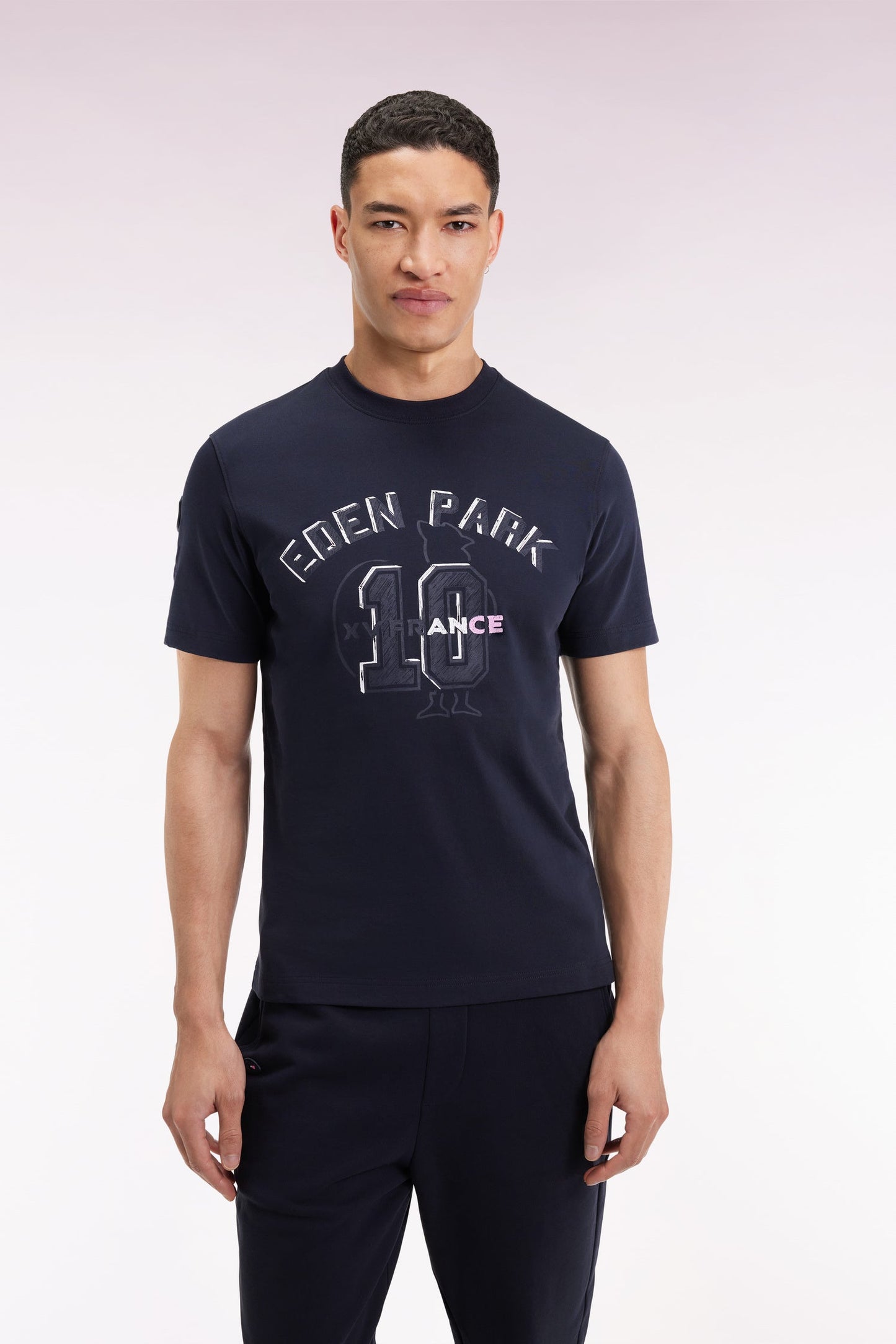 T-shirt à manches courtes marine XV de France