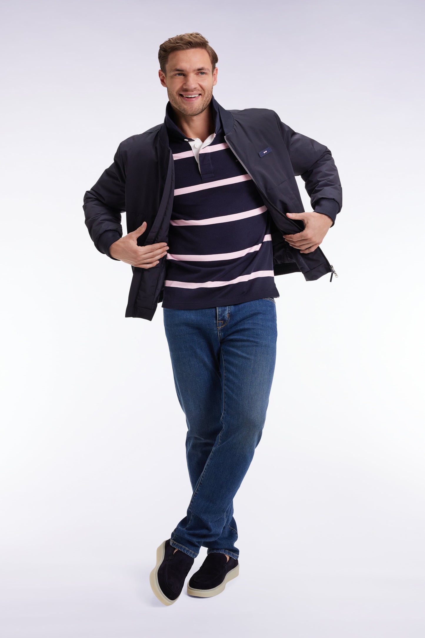 Blouson Starter zippé marine