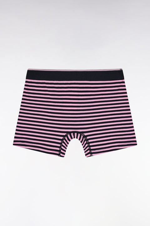 Boxer en jersey de coton rayé marine - Image 3