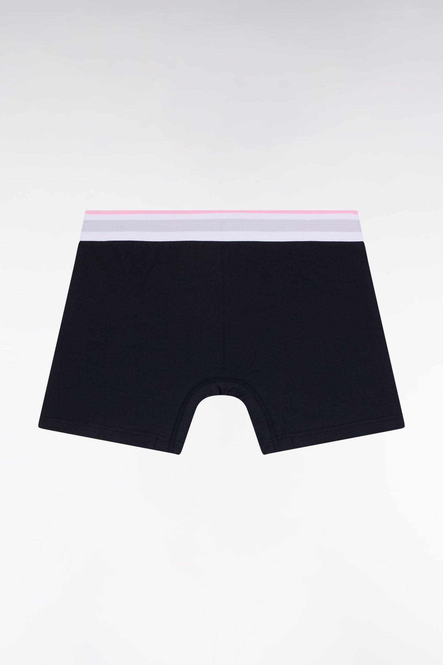 Boxer en jersey de coton colorblock blanc