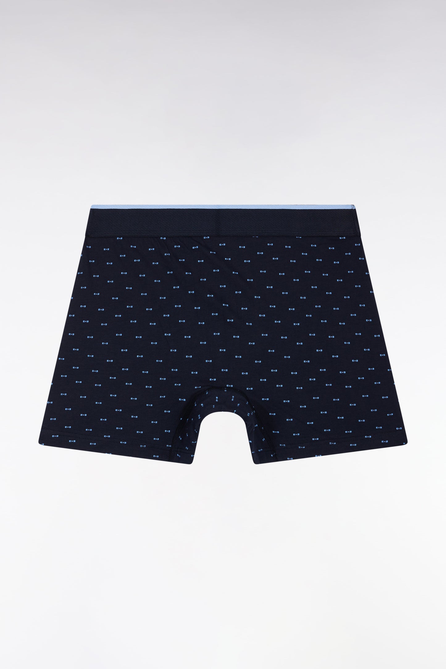Boxer en jersey de coton micro-motifs nœuds papillon bleu