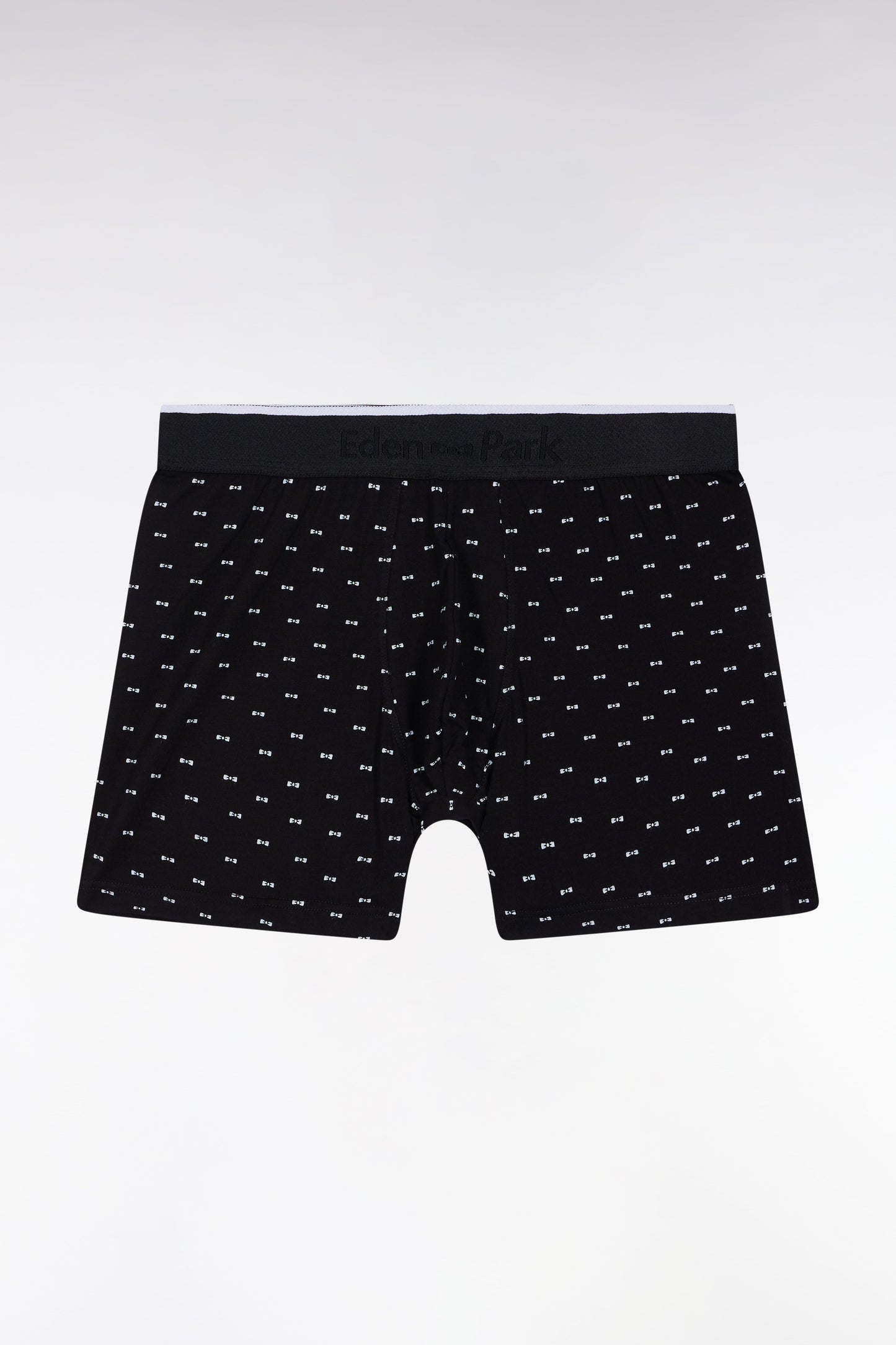 Boxer en jersey de coton micro-motifs nœuds papillon noir