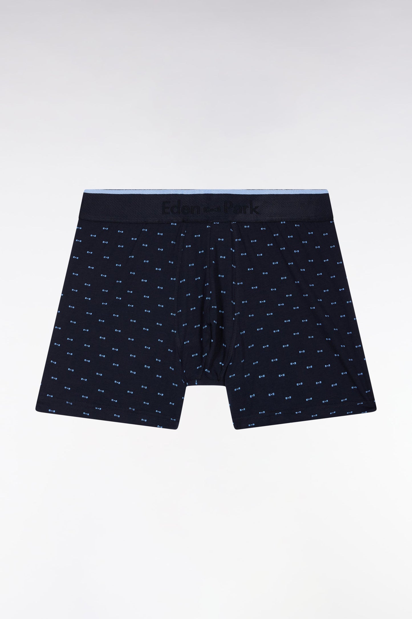 Boxer en jersey de coton micro-motifs nœuds papillon bleu