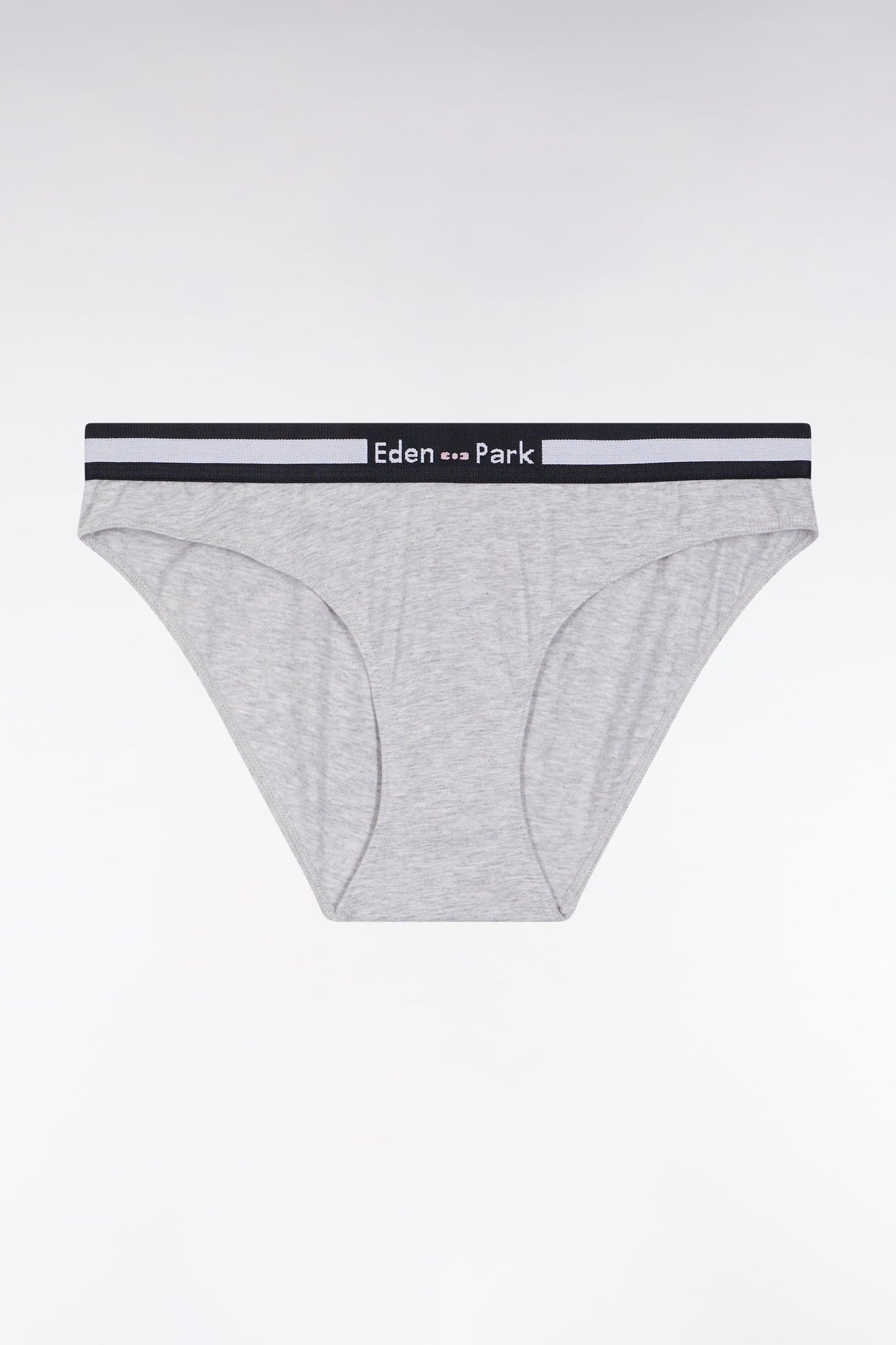 Culotte en jersey stretch gris à logo