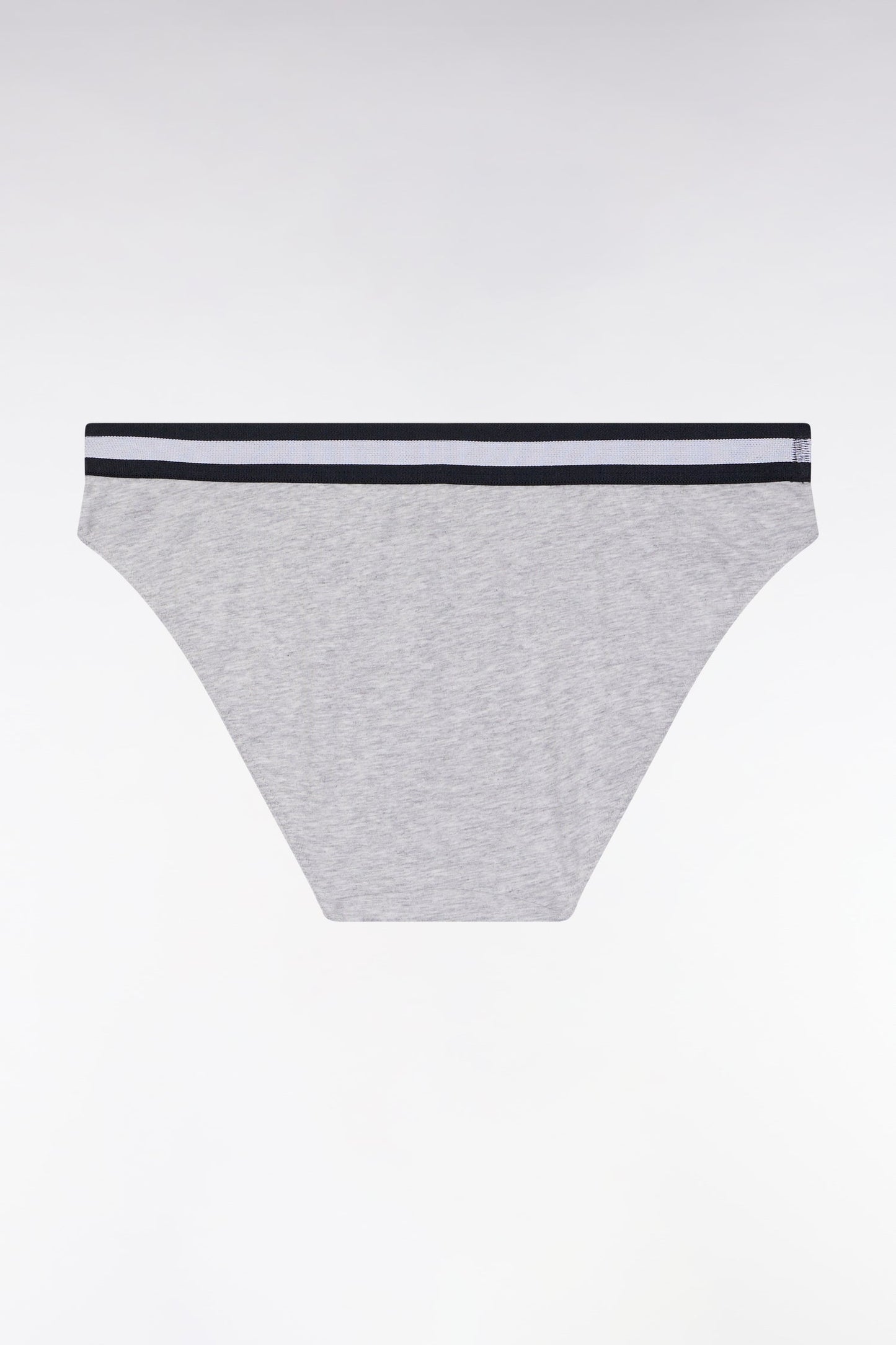 Culotte en jersey stretch gris à logo