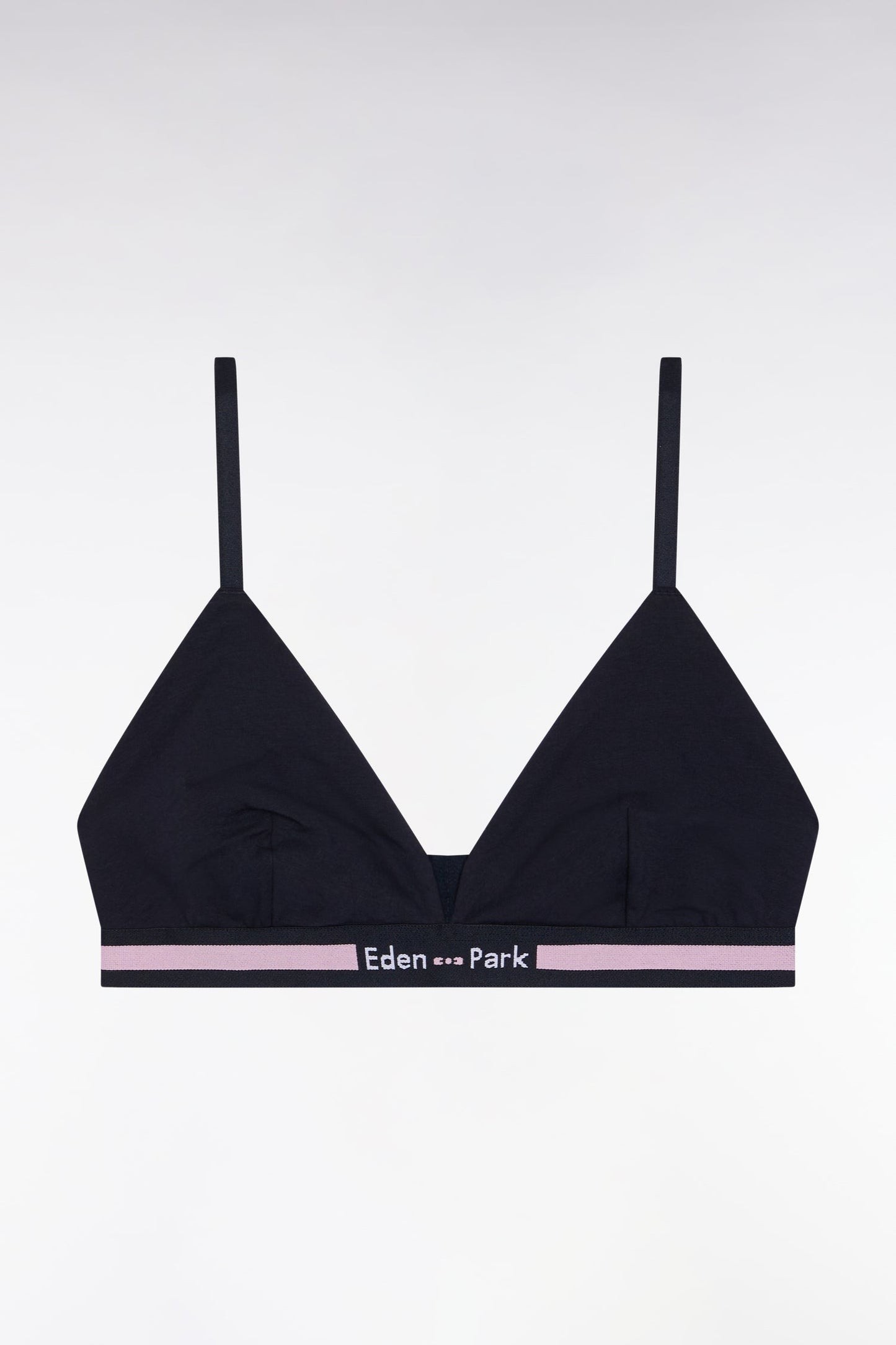 Soutien-gorge en jersey stretch marine à logo
