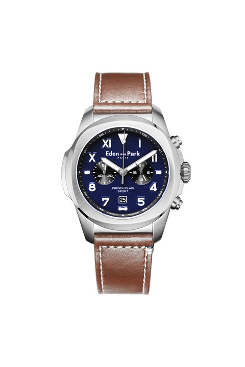 Montre à quartz Chronographe Bleue - Image 1